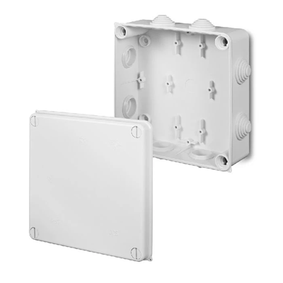 EP-LUX Puszka hermetyczna bez wkładu 167x167x75mm IP55 biała