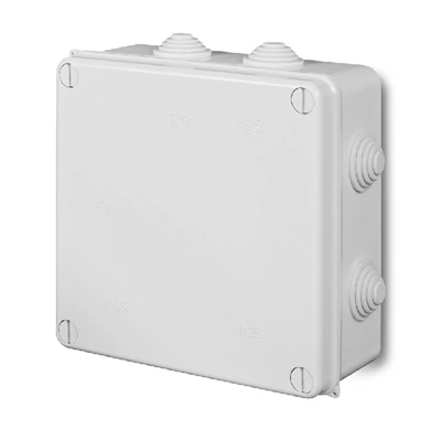 EP-LUX Puszka hermetyczna bez wkładu 167x167x75mm IP55 biała