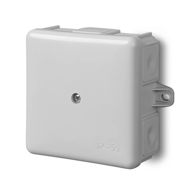 EP-LUX Robinet de dérivation 6 sorties en saillie EP-LUX 5x2,5mm2 avec oreilles et pinces IP55 blanc