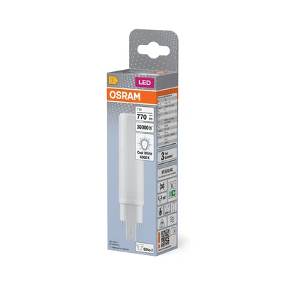 EP žárovka DULUX D E LED FR 18, síťová, 7W 840 G24q-2