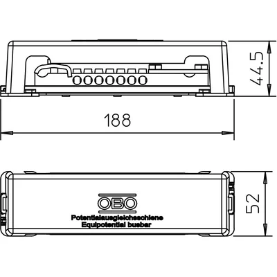 Equipotential bonding bar 1809