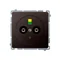 Equipotential socket chocolate matt, metallised