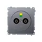 Equipotential socket - potential difference (module) metallic inox