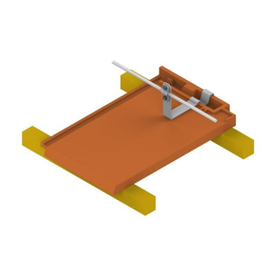 ERLUS Profil-Fliesenhalter mit Schraube H=10cm, feuerverzinkt