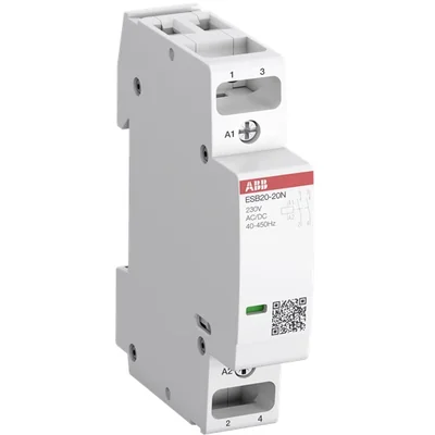 ESB20-20N-14 Schütz, 20A (AC-1/AC-7a), 9A (AC-3), 12V AC/DC, 2NO