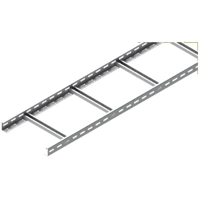 Escalera galvanizada, ancho 400 mm, largo 3 m