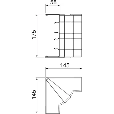 Esquina móvil interna GK-IH53165RW
