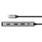 Estación de acoplamiento USB-C 9 en 1, 2 HDMI, 4K60 Hz, 3 USB, 100 W PD, LAN, lector de tarjetas (IB-DK4012-CPD)