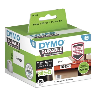 Etichetta per esercizi resistente - 59 mm x 102 mm