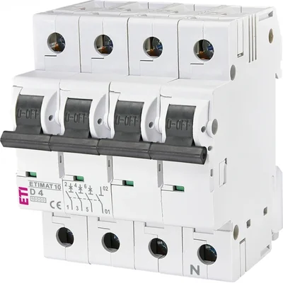 ETIMAT 10 3p+N D4 Circuit Breaker