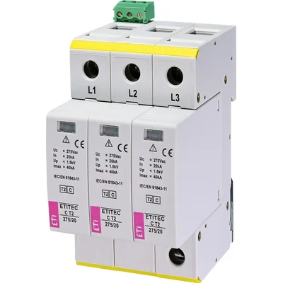 ETITEC C T2 275/20 3+0 RC Pararrayos T2 (C)
