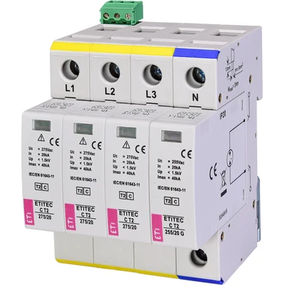 ETITEC C T2 275/20 3+1 RC Pararrayos T2 (C)