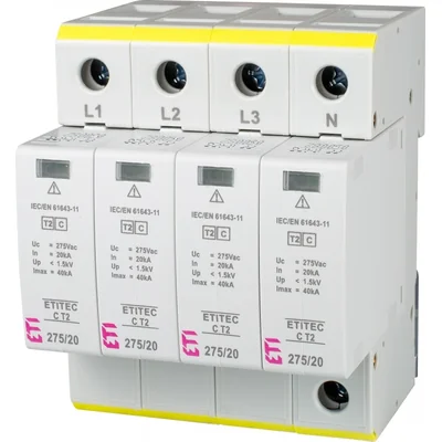 ETITEC C T2 275/20 4+0 RC Svodič přepětí T2 (C)