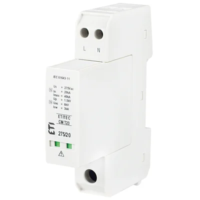 ETITEC CM T23 275/20 2+0 Svodič přepětí T2, T3 (C, D)