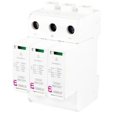 ETITEC ESM T12 PV 1200/6,25 Y Ogranicznik przepięć T1, T2 (B, C) - do systemów PV