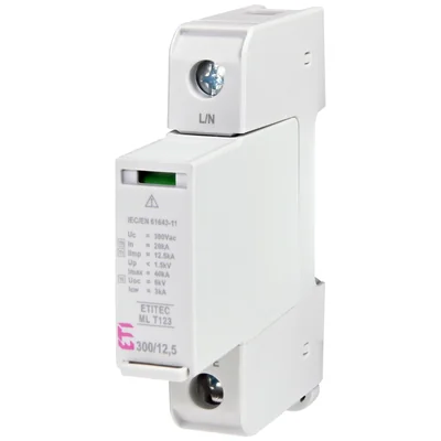 ETITEC ML T123 300/12.5 1+0 Pararrayos T1, T2, T3 (B, C, D)