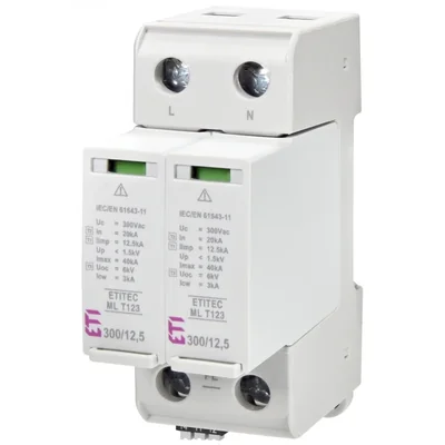 ETITEC ML T123 300/12.5 1+1 RC Pararrayos T1, T2, T3 (B, C, D)