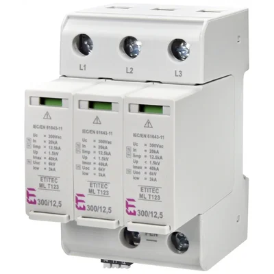 ETITEC ML T123 300/12.5 3+0 RC Обмежувач перенапруги T1, T2, T3 (B, C, D)