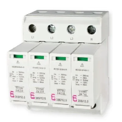ETITEC SM T12 300/12.5 3+1 Surge arrester T1, T2 (B, C) - no leakage current