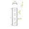 EURO rail length 500mm height 35mm width 7mm
