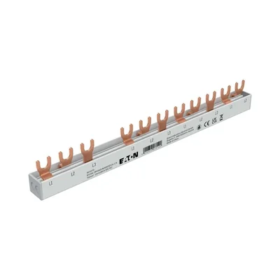 EVGK-3PHAS/N/8MODUL/LS 3+N 8MU connection busbar for connecting 3-phase differential circuit breakers with other devices, can be cut