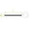 Expansion hook bolt closed length 120mm dimension 10mm