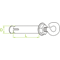 Expansion hook screw closed length 100mm diameter 12mm