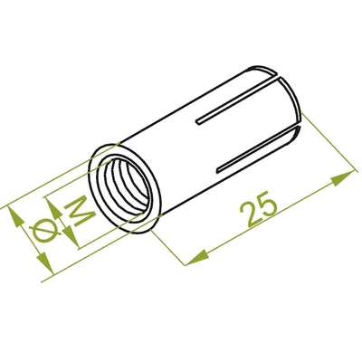 Expansion sleeve diameter 12mm