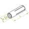 Expansion sleeve made of galvanized steel TRSOM8