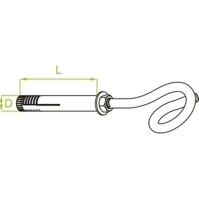 Expansion swing bolt, SHRM8/12x100