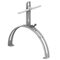 Extendable ridge tile handle H=12 cm with a bend, hot-dip galvanized