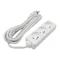 Extension cord 3 sockets 3m with/without 3x1.5mm2 WHITE