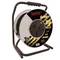 Extension cord rolled on a metal drum IP-44, 4x2P+Z rubber H05RR-F 3x2.5mm² - 30m MAX.3600W with thermal protection, Hard series PZB-1111-30G/2.5
