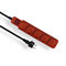 Extension cord with 5 splash-proof sockets with/u and switch 3m H07RN-F 3x1.5 IP44 red