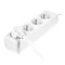 Extension cord with four-way socket;ECO 4X2p+Z 10A 1.5m white