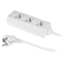 Extension cord with triple socket;ECO 3X2p+Z 10A 1.5m white