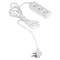 Extension cord with triple socket;ECO 3X2p+Z 10A 3m white
