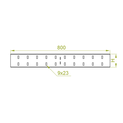 External angle connector height 105mm