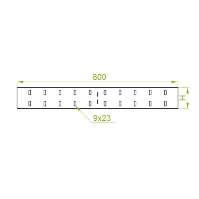 External angle connector height 155mm