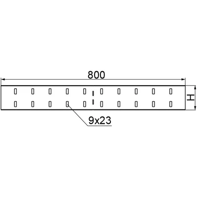 External angle connector height 205mm