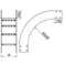 External vertical arch width 600mm height 160mm