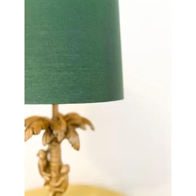 EXTRAVAGANZA COCONUT Stolní lampa E27 IP20 mosaz se zeleným stínidlem