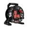 EXTREME LINE câble rallonge enrouleur 4x2p+Z IP44 16A H05RR-F 3x1,5 40m noir