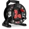 EXTREME LINE cavo prolunga a bobina 4x2p+Z IP44 16A H05RR-F 3x1,5 40m nero