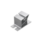 Extremely low aluminum mounting bracket, 11 degrees