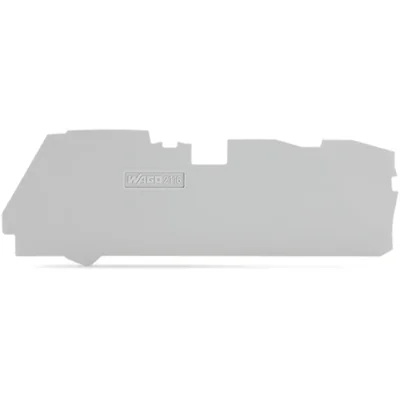 Extremo/pared interior, 1 mm de espesor, para conectores de 3 cables, gris 2116-1391