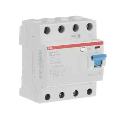 F204 A-25/0.03 differential circuit breaker | 4P | A | 25A | 30mA | instantaneous |