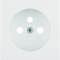 Faceplate for earthed socket, white