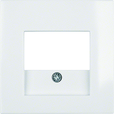 Faceplate for TAE and speaker socket white