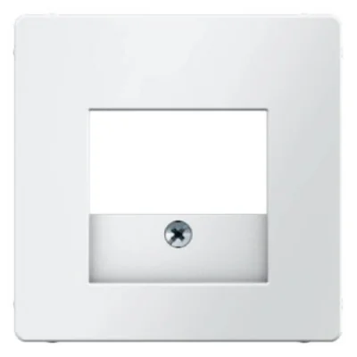 Faceplate for USB and speaker socket - White velvet